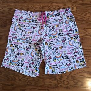 Hello Kitty sleep shorts, size 2X